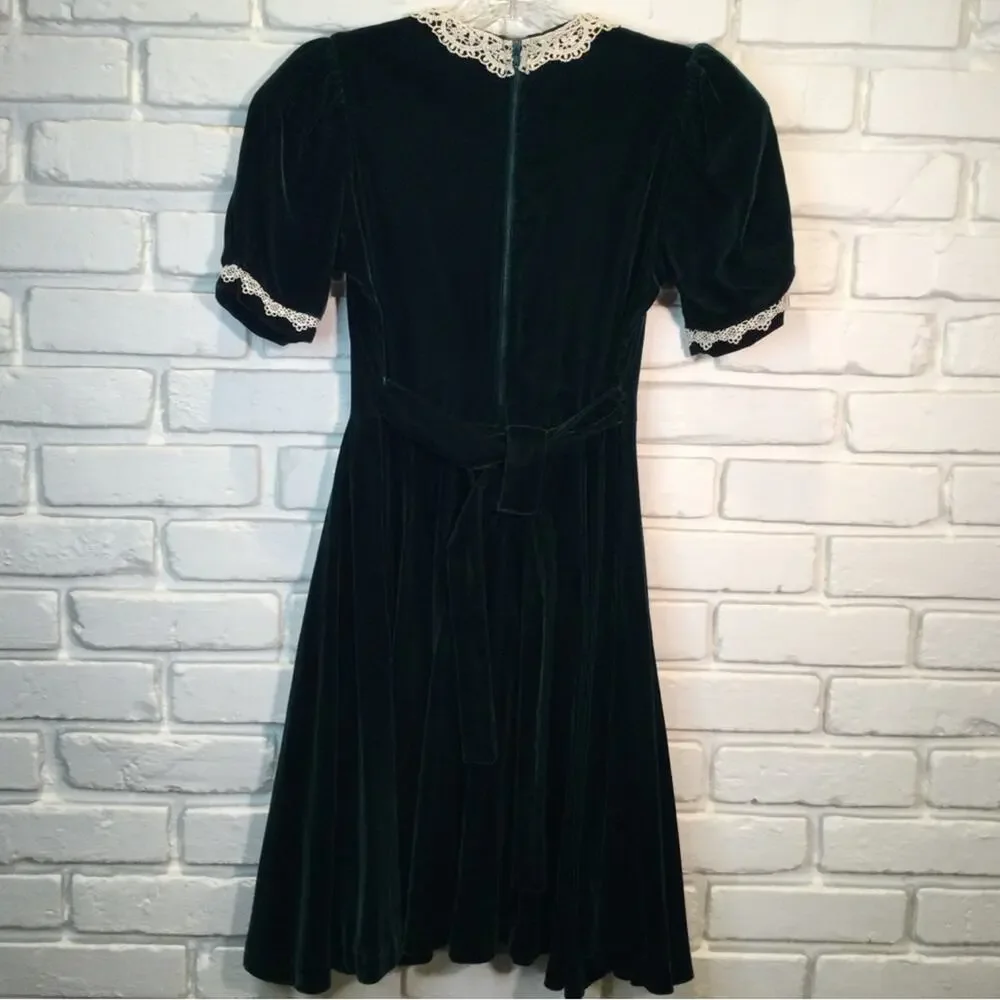 Vtg American Girl sz 12 Pleasant Company Molly’s Evergreen Christmas Dress